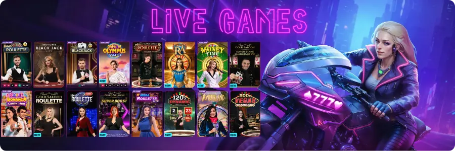 Roby Casino Live Games